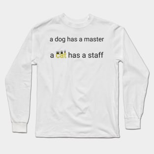 Cat staff gift ragdoll Long Sleeve T-Shirt